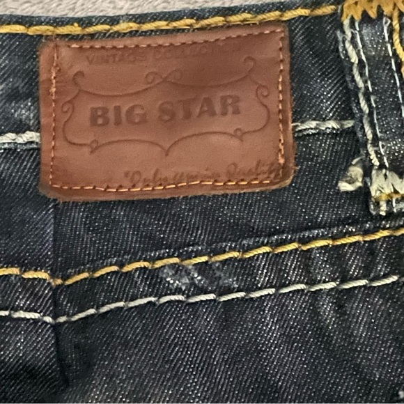 Big Star vintage collection Vegas jeans size 29 dark wash distressed - Picture 10 of 12